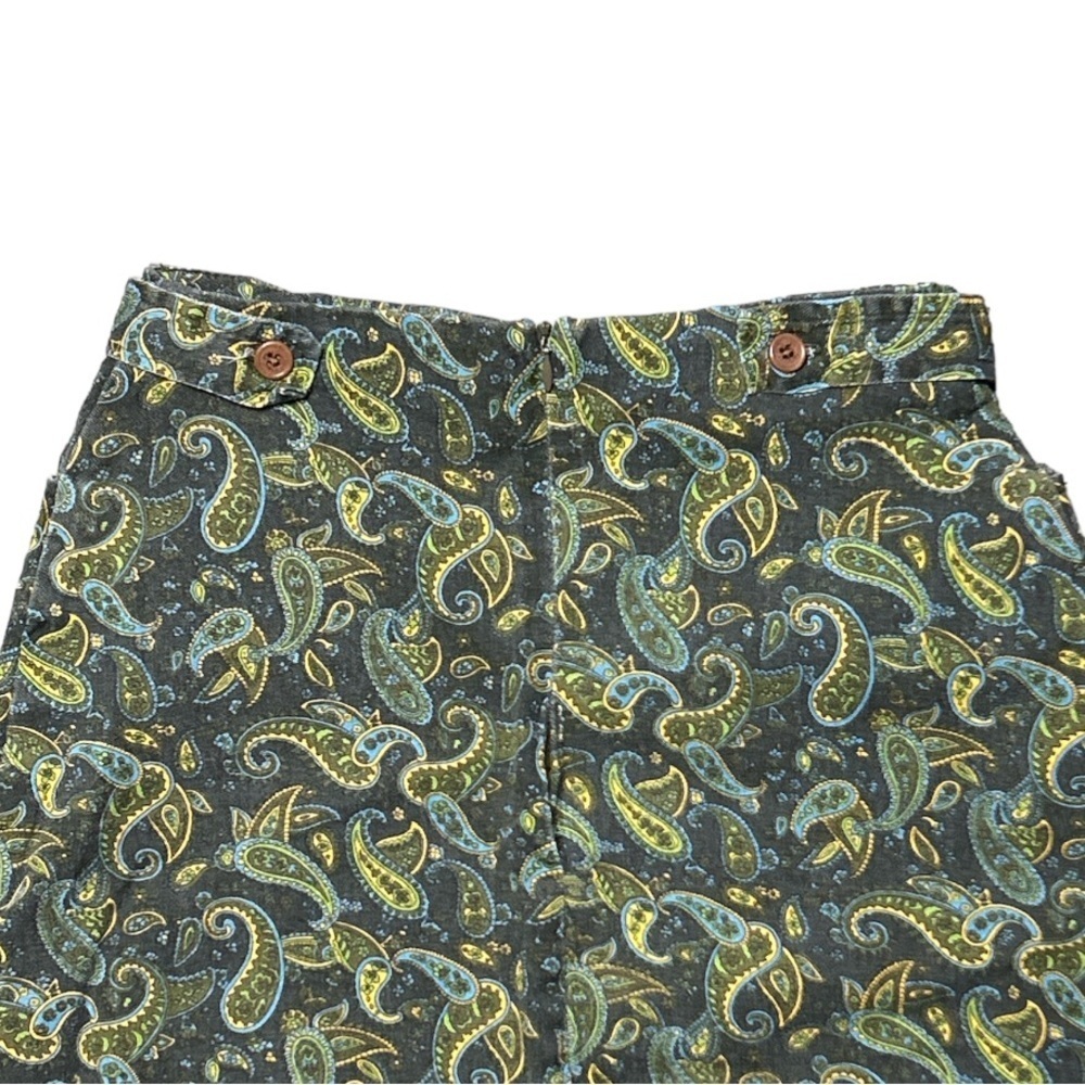 Vintage Denim Paisley Pattern Skirt - Picture 4 of 12